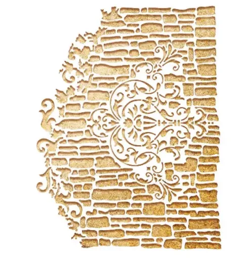 stencil marca litoarte 20x25cms cod str 254 muro 0