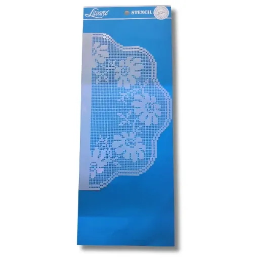 stencil marca litoarte 17x30 cms cod stg 081 0
