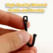 gancho metal perchita mini medida 35x25x5mms tornillo color bronce por unidad 2