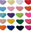 aplique parche bordado termoadhesivo para tela modelo corazon 26mm x10 unidades surtidas 0