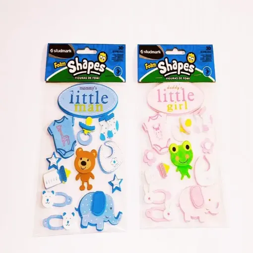 apliques goma eva adhesivos studmark foam stickers 3d formas baby bebe 0