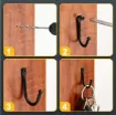 gancho metal perchita mini medida 35x25x5mms tornillo color bronce por unidad 3
