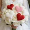 aplique parche fieltro doble cara modelo corazon 65mms varios colores 4