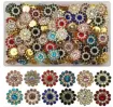 aplique metal fomra flor 13mms brillos por 5 unidades varios colores 9