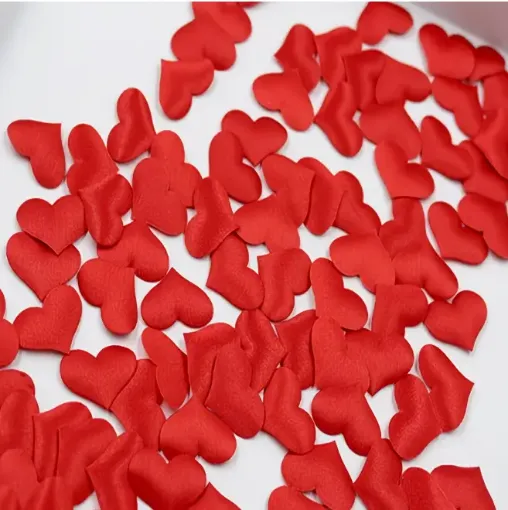 aplique parche bordado poliester para tela modelo corazon rojo 35mms por 10 unidades 0