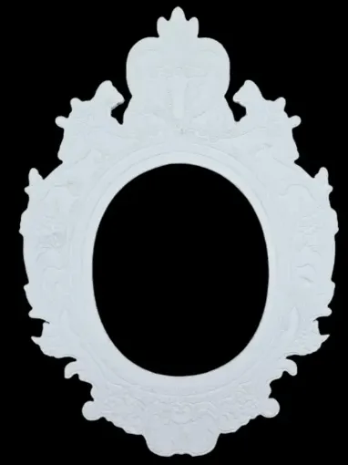 marco oval plano arabescos mediano medida externa 28x20cms medida interna 13 5x11cms 0