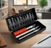 cutter estilete para grabado set 13 piezas hobby knife set gba013 1
