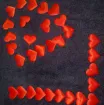 aplique parche bordado poliester para tela modelo corazon rojo 35mms por 10 unidades 3