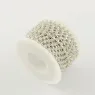 Imagen de Cadena de Strass con fondo base plateada de 3.5mms SS12 por Metro