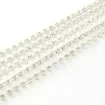 cadena strass fondo base plateada 3 5mms ss12 por metro 1