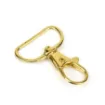 broche mosqueton para llavero mediano 40x25mms dorado por 50 unidades 0