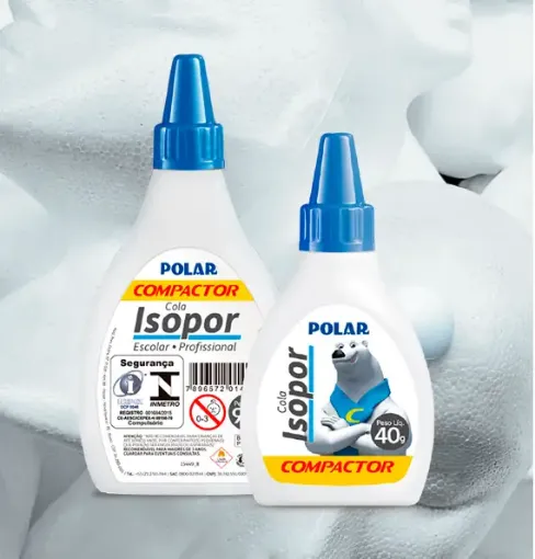 adhesivo para telgopor cola isopor pegamento para espuma poliestireno compactor x250grs 0