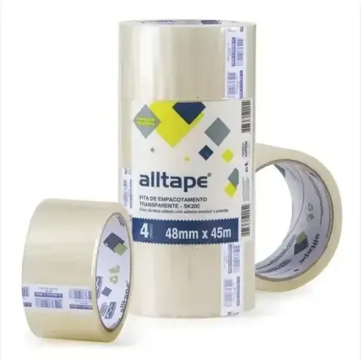 cinta adhesiva empaque embalaje transparente alltape 48mms rollo 90mts 0