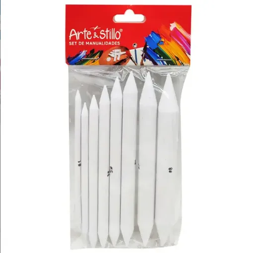 set 8 esfuminos papel difuminos para dibujo x8 medidas diferentes 0