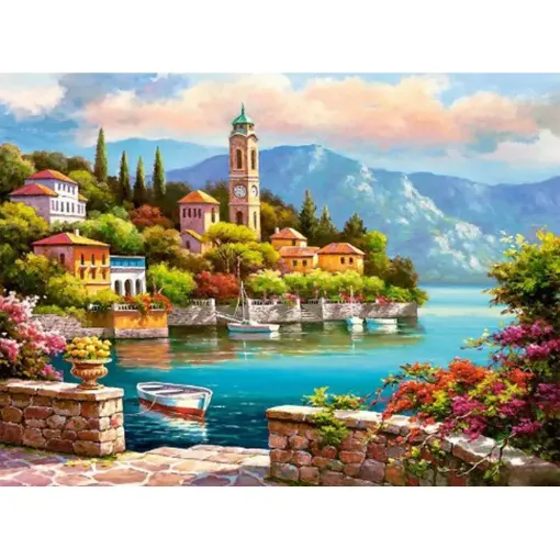 pintura diamantes 5d bastidor 40x50cms motivo castle 0