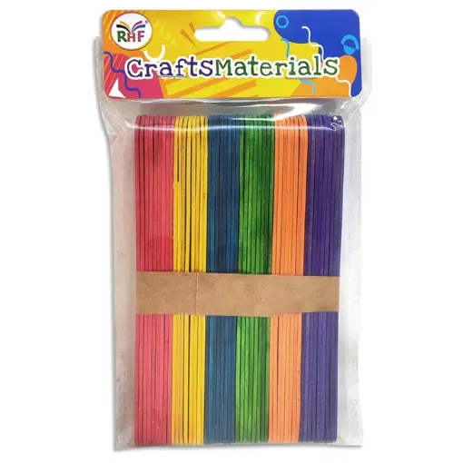 palitos madera para manualidades largos medianos 195x11mms x50 unidades multicolor 0