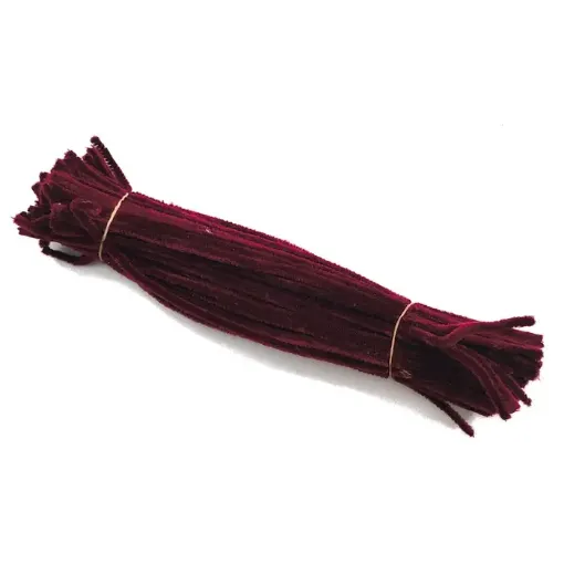 chenil limpia pipas colores 300x6mms paquete x100 unidades color bordeaux 0