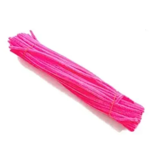 chenil limpia pipas colores 300x6mms paquete x100 unidades color rosado oscuro 0