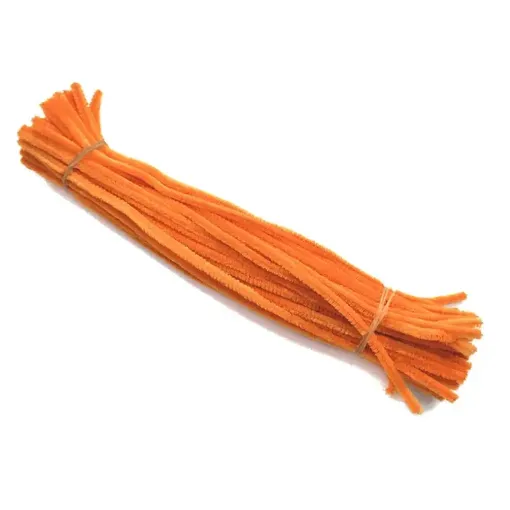 chenil limpia pipas colores 300x6mms paquete x100 unidades color naranja 0