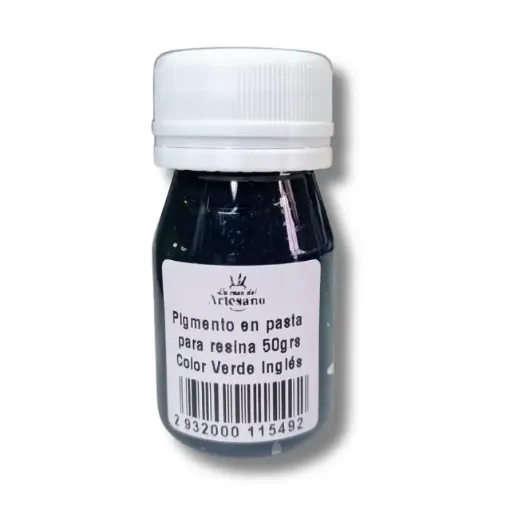 pigmento pasta para resina color verde pote 50grs 0