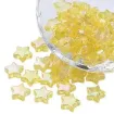 cuentas abalorios para bijouterie acrilico estrella 10x4mms x100 unidades color amarillo 0