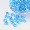 cuentas abalorios para bijouterie acrilico estrella 10x4mms x100 unidades color celeste 0