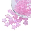 cuentas abalorios para bijouterie acrilico estrella 10x4mms x100 unidades color rosado 0