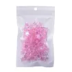 cuentas abalorios para bijouterie acrilico estrella 10x4mms x100 unidades color rosado 1