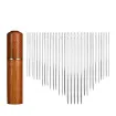 set 30 agujas para costura ojo grande x8 medidas diferentes estuche madera 1