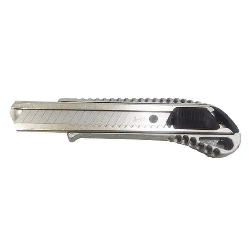 trincheta metalica ancha cortante cutter knife medida 158x42mm hoja 18mms 0