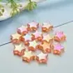 cuentas abalorios para bijouterie acrilico estrella 10x4mms x100 unidades color rojo 3