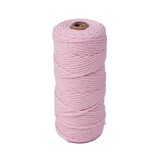 cordon algodon para macrame 3mms rollo 100mts color melocoton 0
