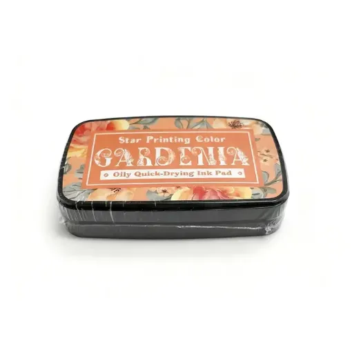 almohadilla tinta al aceite para sellos ink pad abc para scrapbooking 95x55x22mms color gardenia 0