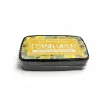 almohadilla tinta al aceite para sellos ink pad abc para scrapbooking 95x55x22mms color oro 0