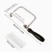 arco sierra calar regulable 28x10cms para joyeria 12 hojas sierra 1
