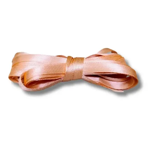 cinta raso doble faz satinada no 1 6mm por 5mts color salmon 0