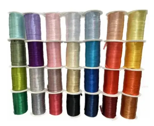 cinta raso doble faz satinada no 1 6mm por 100mts variedad colores 0