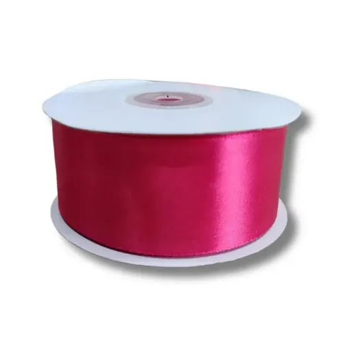 cinta raso doble faz satinada no 9 40mms rollo 30mts color fcusia 0