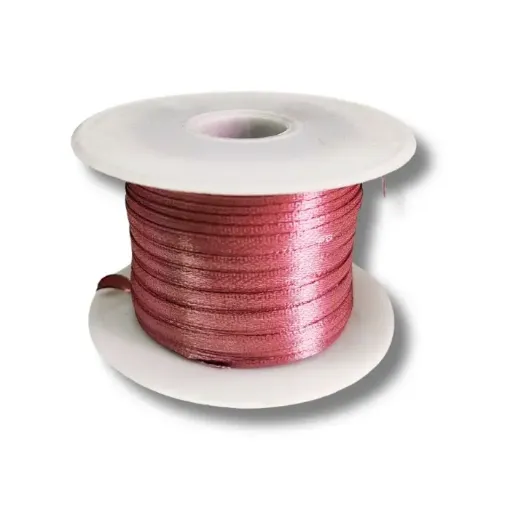 cinta raso doble faz satinada no 0 3mm por 100mts color cobre 0