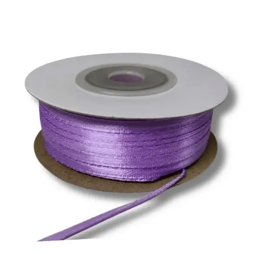 cinta raso doble faz satinada no 0 3mm por 100mts color lila 0