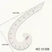regla acrilico flexible multifuncional para realizar patrones costura nro 10 006 pulgada curveruler 0