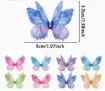 aplique mariposa organza medida 50x35mms set x20 unidades multicolor 0