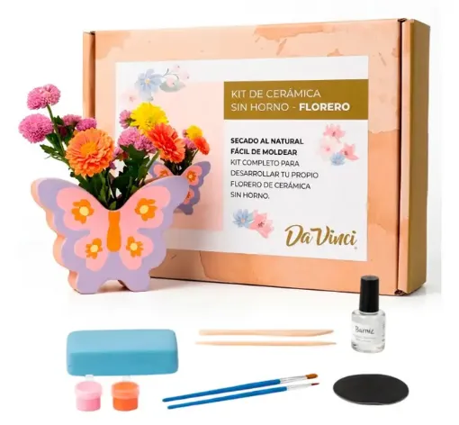 kit para modelado ceramica davinci modelo florero mariposa 0