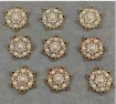 aplique acrilico forma flor 26mms 6 petalos perlas por 5 unidades 2
