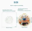 kit para bordar 20cms incluye tela hilos agujas sin bastidor motivo impreso libros flores 2