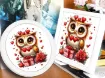 kit para bordar 20x20cms incluye tela hilos agujas sin bastidor motivo impreso colibri 5