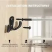 percha metal gancho doble horizontal medida 50x41mms tornillos color bronce por 15 unidades 4