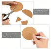 posavasos corcho adhesivo medida 80x1mm por 10 unidades 2
