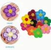 aplique parche bordado termoadhesivo para tela modelo flor 55mms varios colores por unidad 0