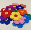aplique parche bordado termoadhesivo para tela modelo flor 55mms varios colores por unidad 2